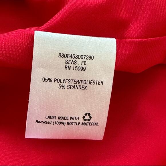 Metaphor Dress Tango Red Peplum Cut Out V-Neck Sleeveless Sheath Size 6 NEW - Picture 10 of 12